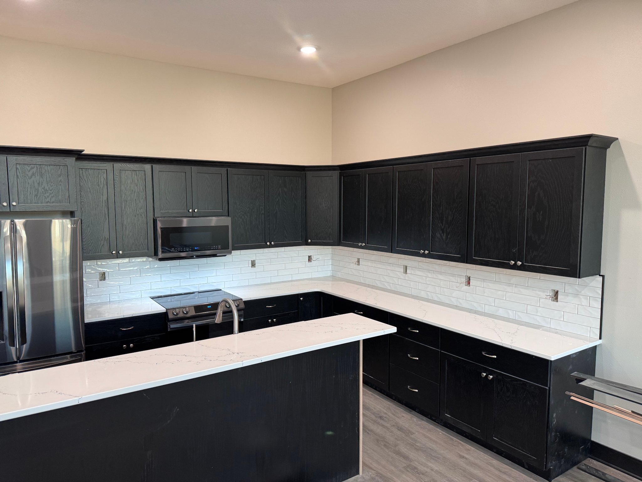 LVP flooring project — completed room